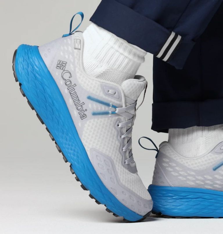 Men's Konos TRS OutDry Shoe, Color: Cumulus Grey, Blue Echo