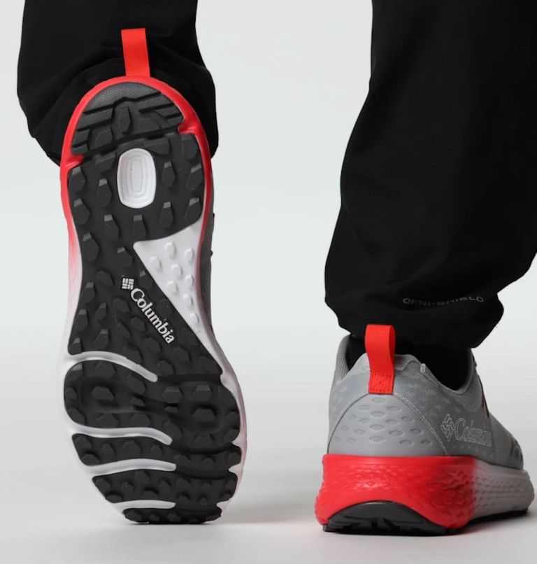 Men's Konos TRS OutDry Shoe, Color: Slate Grey, Poppy Red 