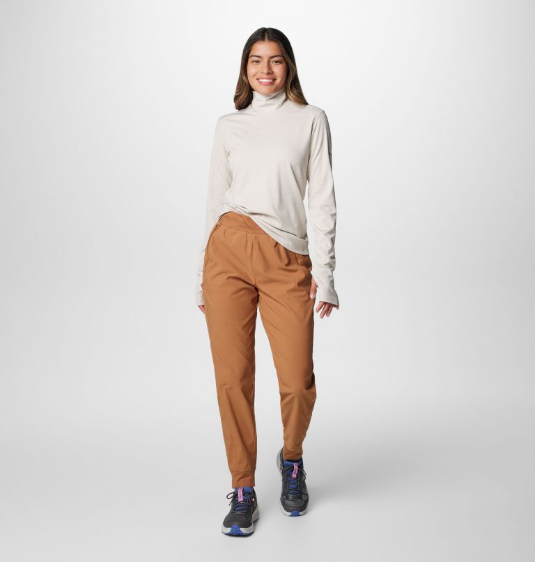Women's Boundless Days Knit Turtleneck Long Sleeve Shirt, Color: Dark Stone, image 3