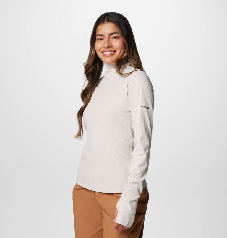 Women's Boundless Days Knit Turtleneck Long Sleeve Shirt, Color: Dark Stone, image 4