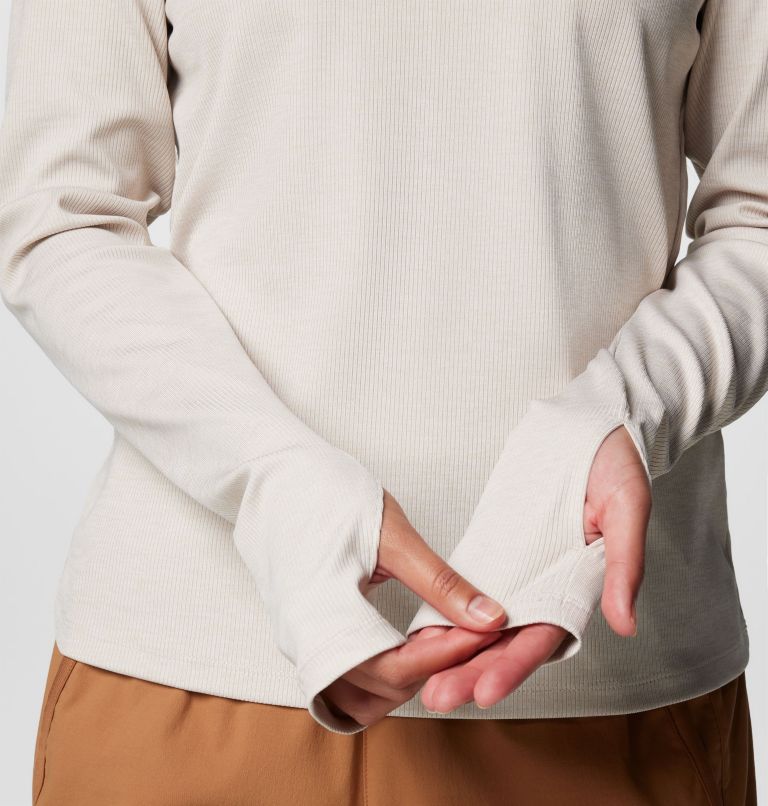 Women's Boundless Days Knit Turtleneck Long Sleeve Shirt, Color: Dark Stone, image 6