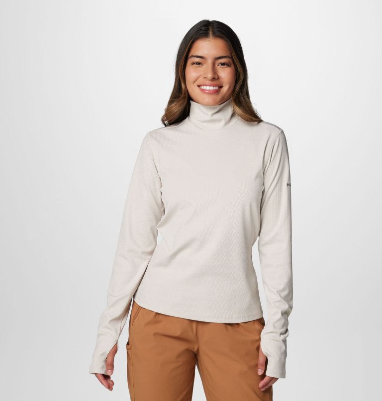 Women's Boundless Days Knit Turtleneck Long Sleeve Shirt, Color: Dark Stone, image 1