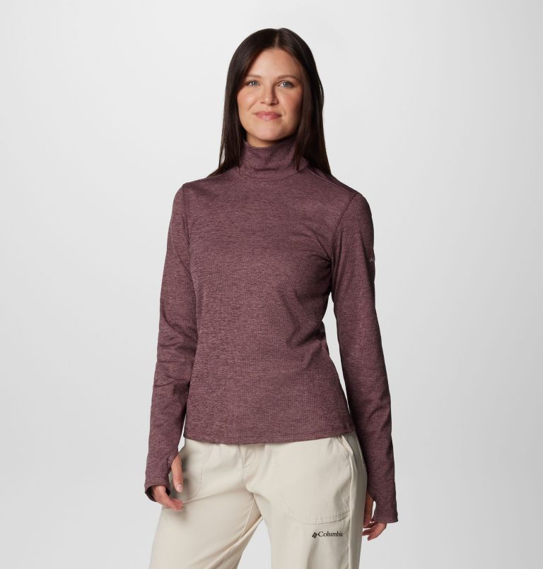 Women's Boundless Days Knit Turtleneck Long Sleeve Shirt, Color: Moonvista, image 4