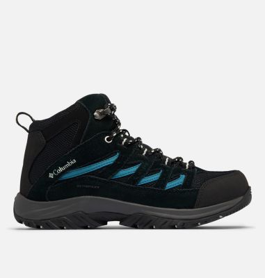 Women's Crestwood II Mid Waterproof Walking Shoe, Color: Black, Skylight, image 1