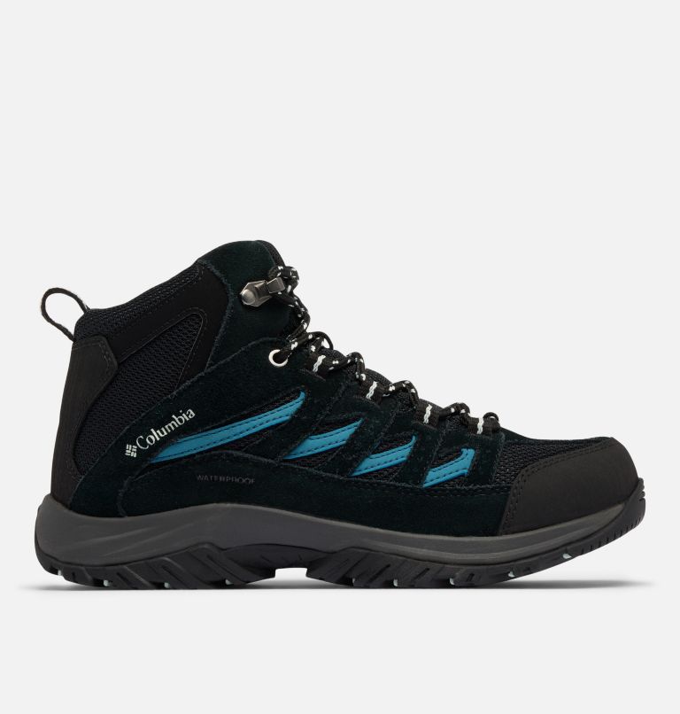 Women's Crestwood II Mid Waterproof Walking Shoe, Color: Black, Skylight, image 1