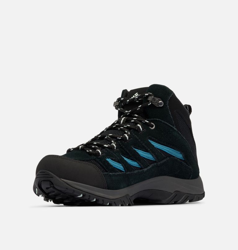 Women's Crestwood II Mid Waterproof Walking Shoe, Color: Black, Skylight, image 7