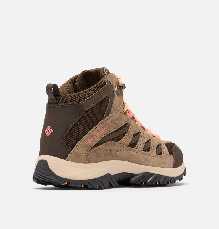 Women's Crestwood II Mid Waterproof Hiking Shoe, Color: Cordovan, Mud, image 9