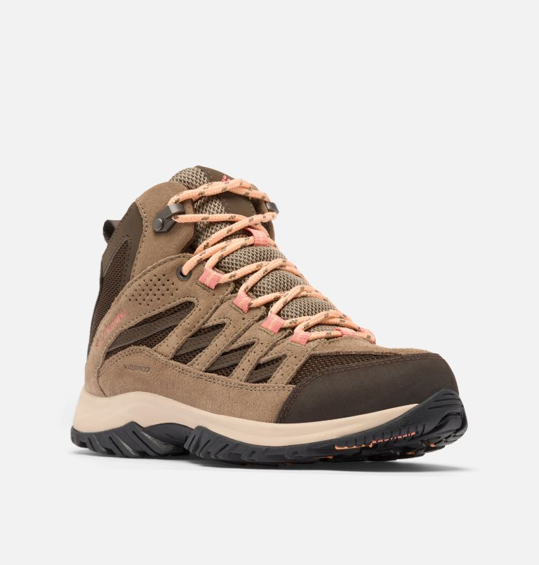 Women's Crestwood II Mid Waterproof Hiking Shoe, Color: Cordovan, Mud, image 2