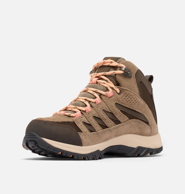 Women's Crestwood II Mid Waterproof Hiking Shoe, Color: Cordovan, Mud, image 6