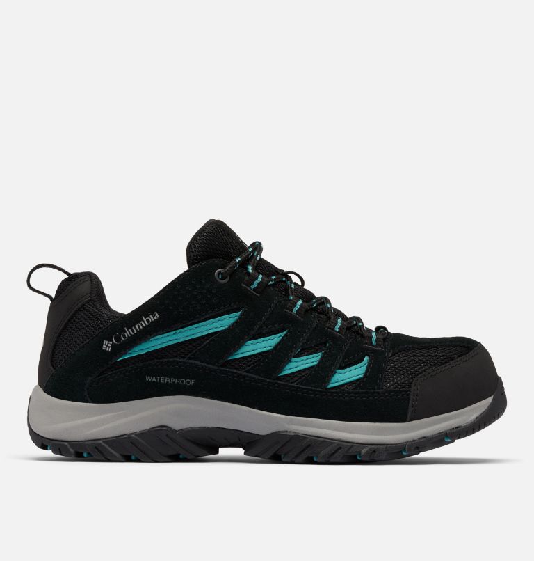 Women's Crestwood II Waterproof Hiking Shoe, Color: Black, Teal, image 1