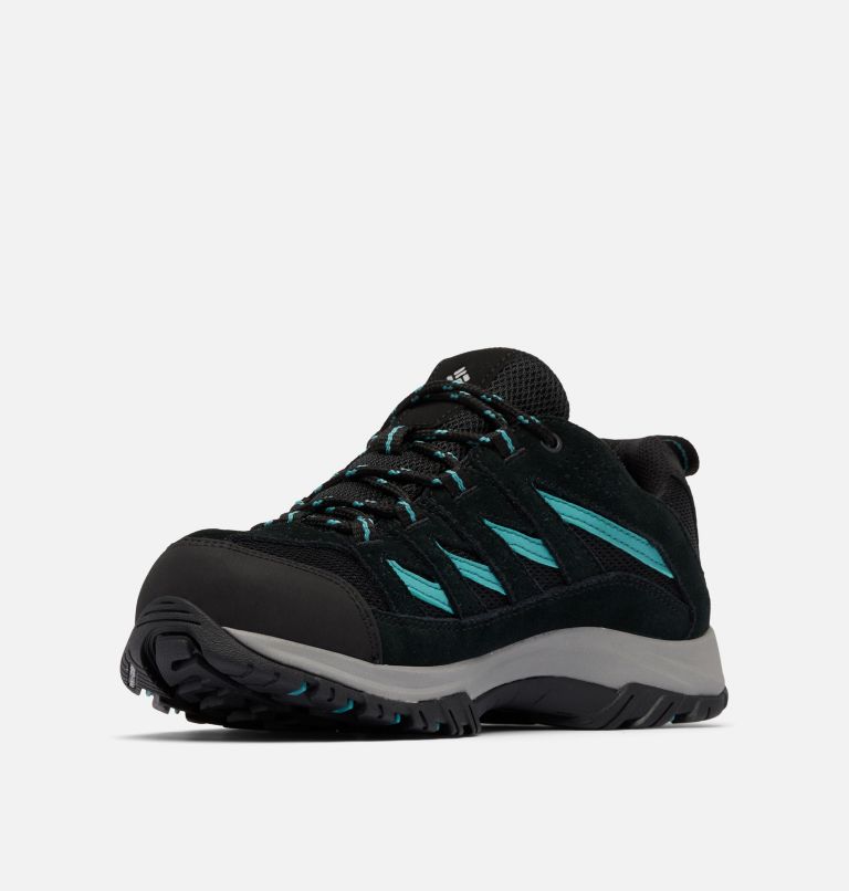 Women's Crestwood II Waterproof Hiking Shoe, Color: Black, Teal, image 6
