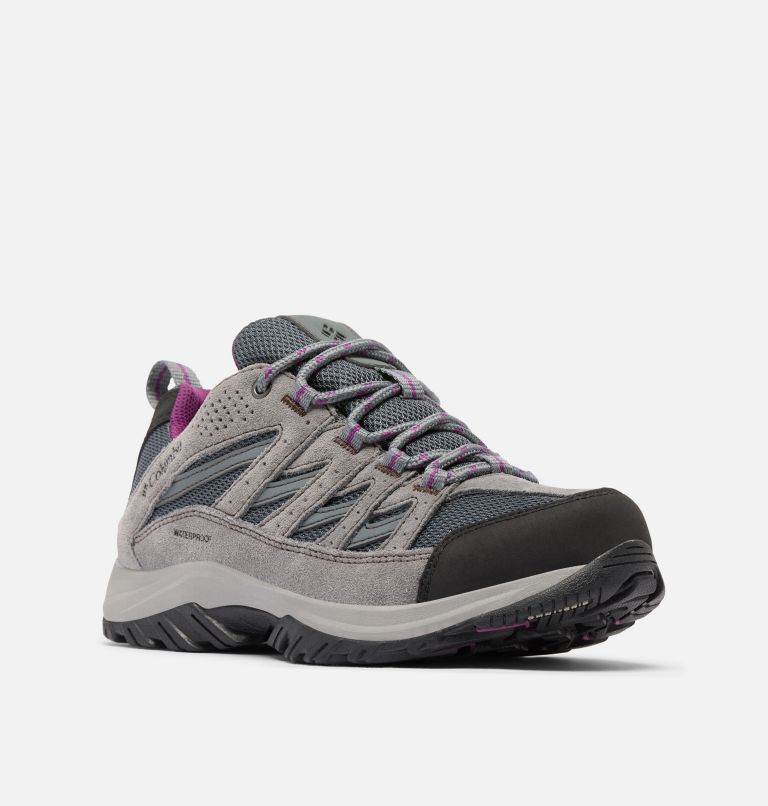 Zapatillas de senderismo impermeables Crestwood II para mujer, Color: Graphite, Wild Iris, image 2