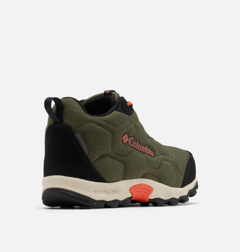 Youth Firecamp III Mid Waterproof Walking Shoe, Color: Nori, Red Quartz, image 9