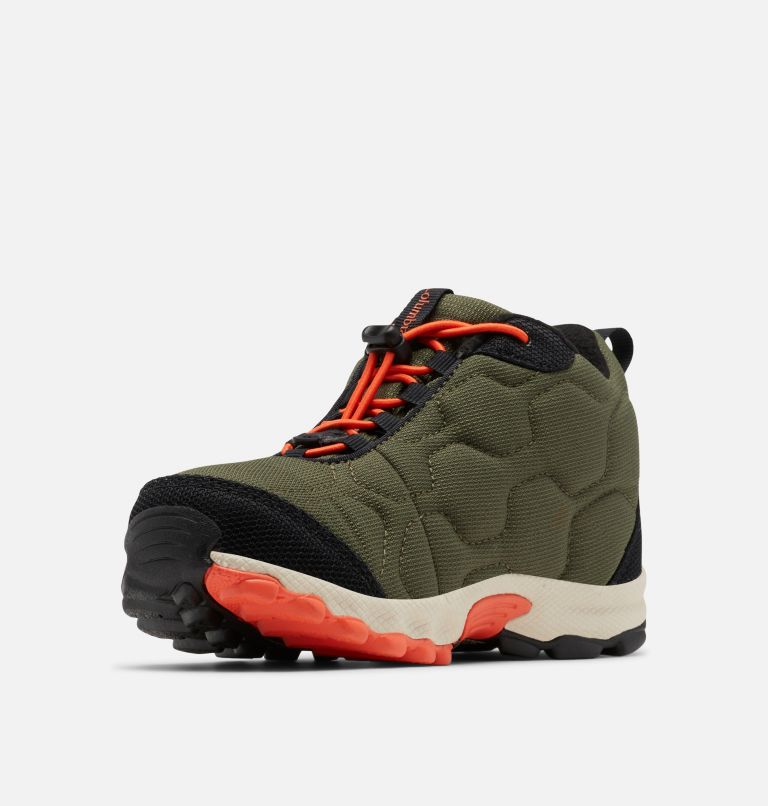 Youth Firecamp III Mid Waterproof Walking Shoe, Color: Nori, Red Quartz, image 6
