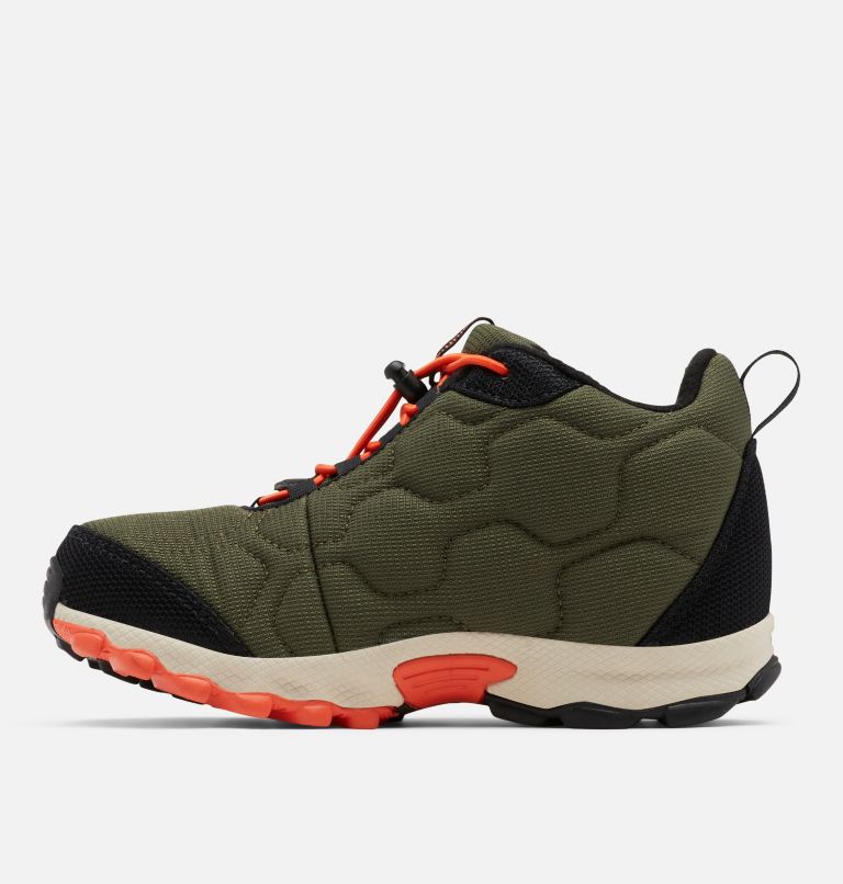 Youth Firecamp III Mid Waterproof Walking Shoe, Color: Nori, Red Quartz, image 5