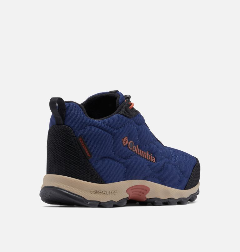 Kids' Firecamp Mid II Waterproof Shoes, Color: Blue Shadow, Rusty, image 9
