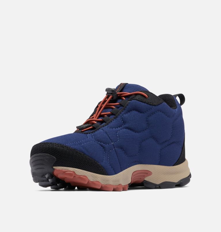 Kids' Firecamp Mid II Waterproof Shoes, Color: Blue Shadow, Rusty, image 6