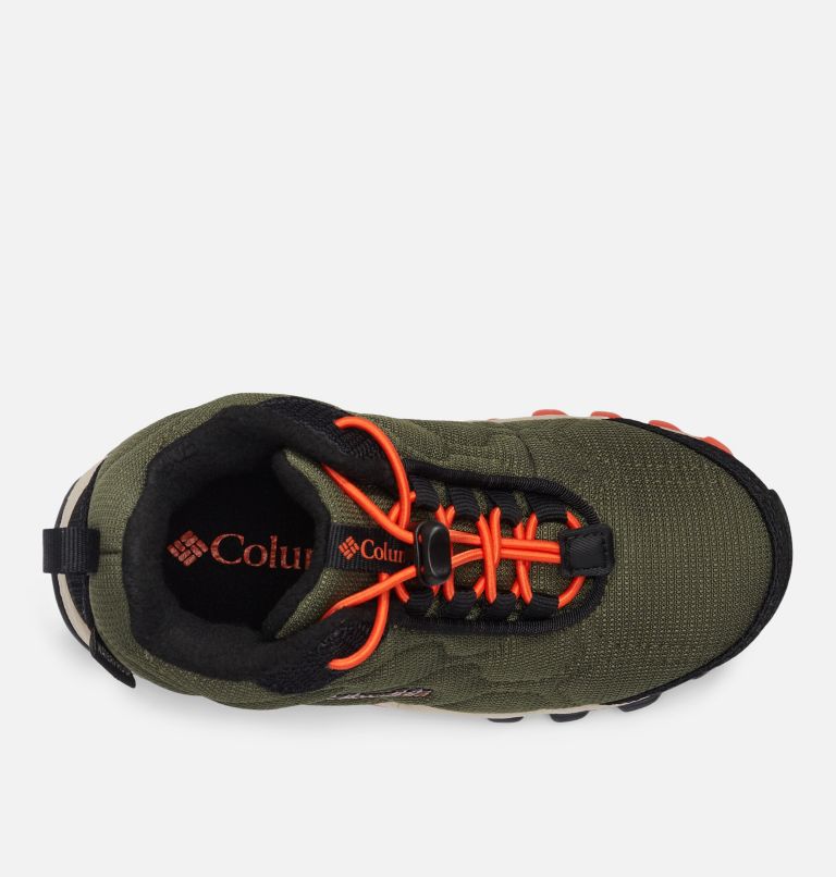 Zapatillas para caminar impermeables de media caña Firecamp III para niños, Color: Nori, Red Quartz, image 3