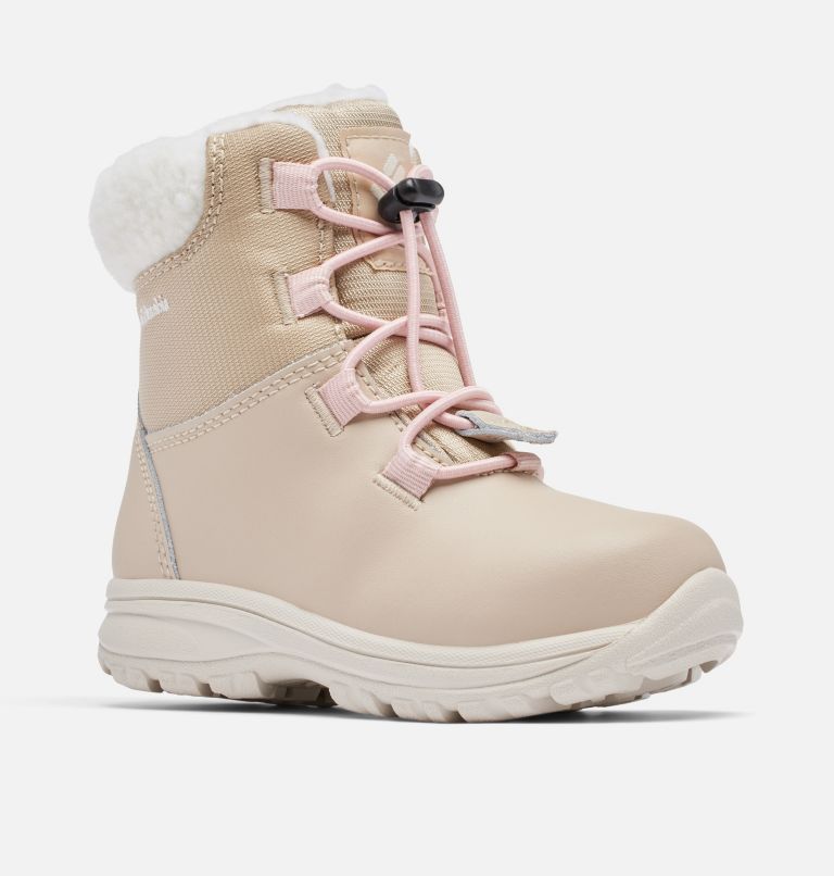 Little Kids' Moritza Boot, Color: Ancient Fossil, Dusty Pink, image 3