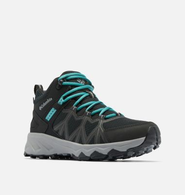 Women's Peakfreak II Mid Outdry Hiking Shoe, Color: Black, Teal, image 11