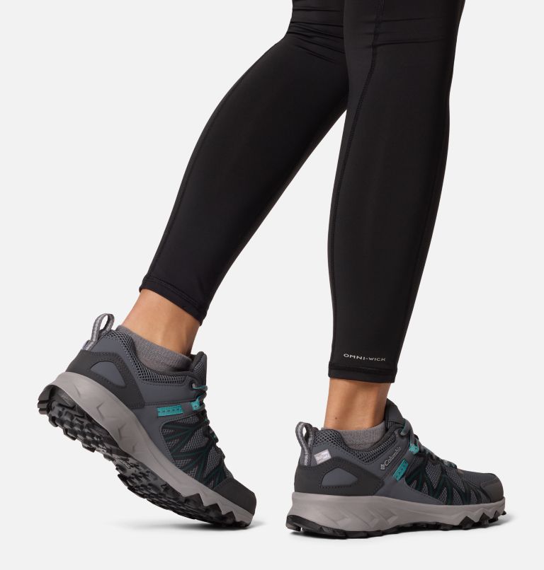 Women's Peakfreak II Outdry Hiking Shoe, Color: Graphite, Teal, image 10