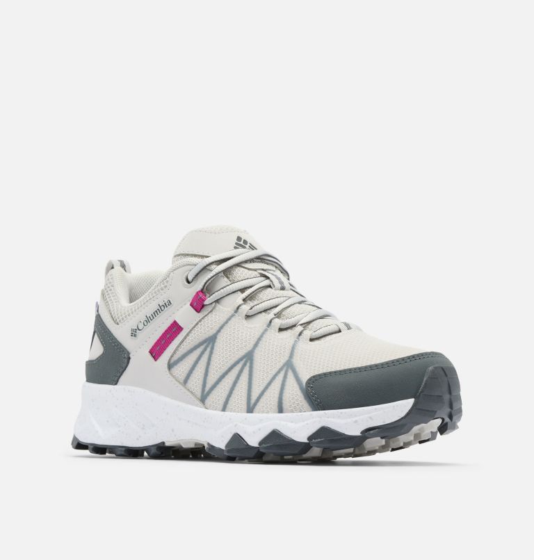 Scarpe da hiking Peakfreak II Outdry da donna, Color: Moonstone, Wild Fuchsia, image 2