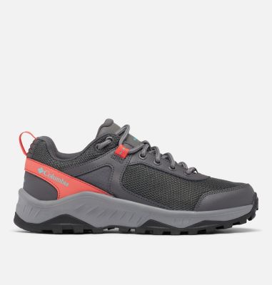 Women's Trailstorm Ascend Waterproof Shoe, Color: Dark Grey, Red Coral, image 1