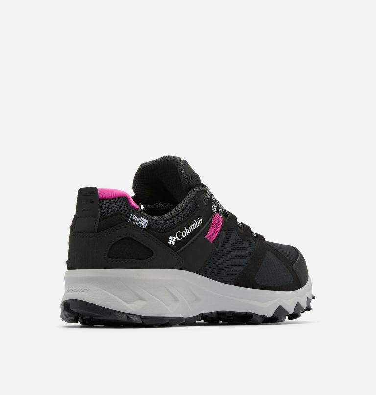 Women's Peakfreak Hera II OutDry Hiking Shoe, Color: Black, Wild Fuchsia, image 9