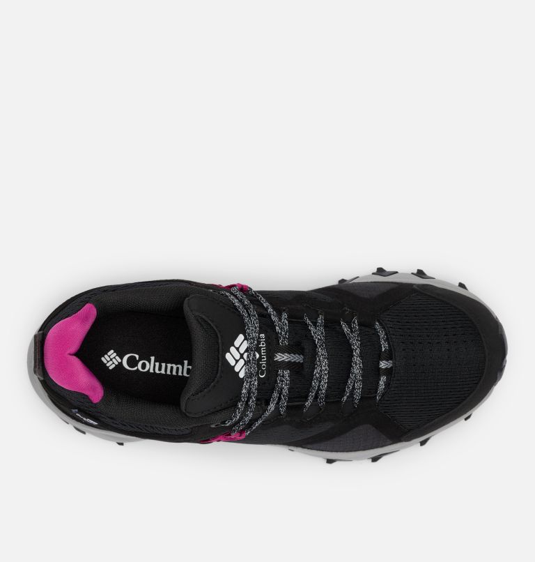 Women's Peakfreak Hera II OutDry Hiking Shoe, Color: Black, Wild Fuchsia, image 3