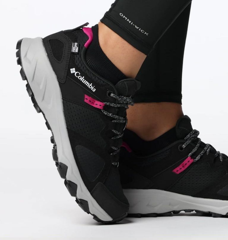 Zapatillas de senderismo Peakfreak Hera II OutDry para mujer, Color: Black, Wild Fuchsia