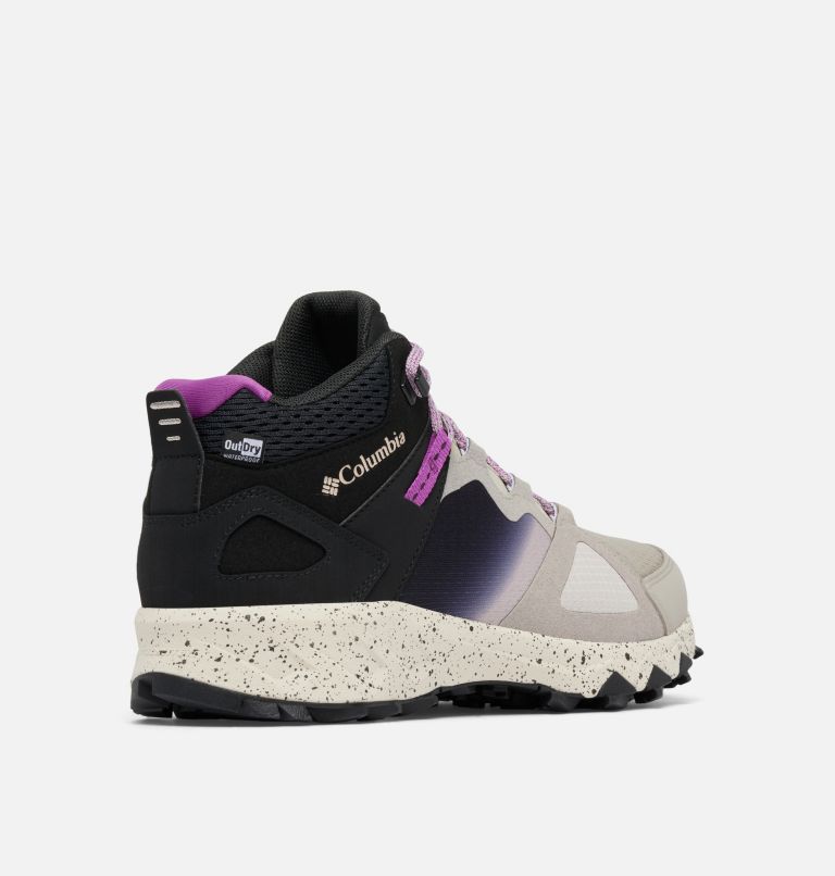 Women's Peakfreak Hera II Mid OutDry Hiking Shoe, Color: Flint Grey, Berry Patch, image 9