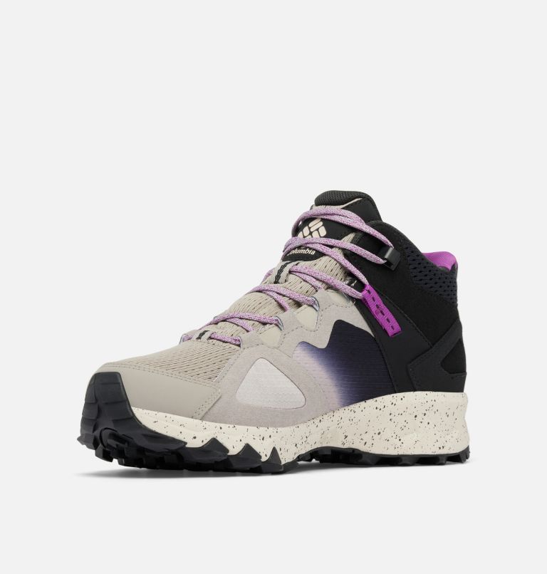 Women's Peakfreak Hera II Mid OutDry Hiking Shoe, Color: Flint Grey, Berry Patch, image 7