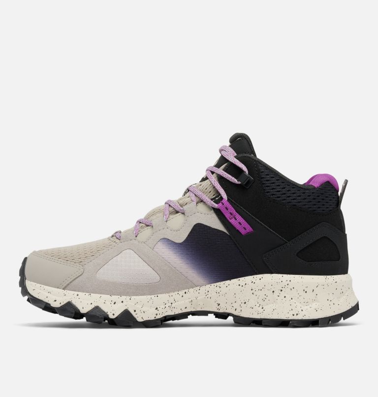 Women's Peakfreak Hera II Mid OutDry Hiking Shoe, Color: Flint Grey, Berry Patch, image 6