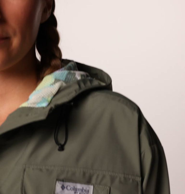 Women's PFG Open Water Rain Jacket, Color: Cypress