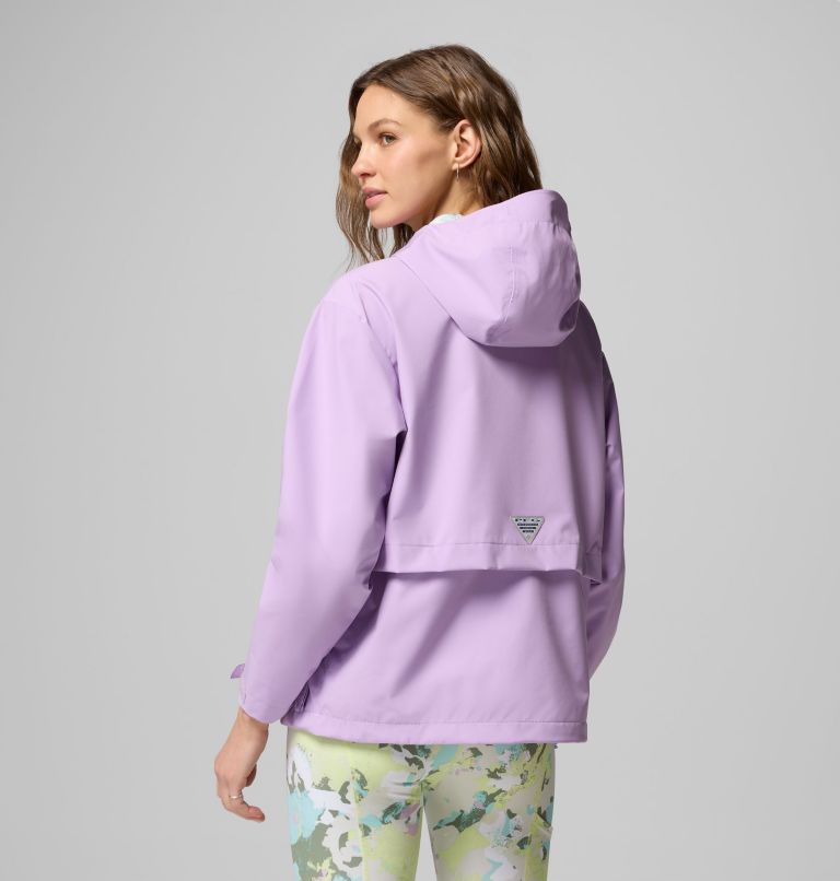 Women's PFG Open Water Rain Jacket, Color: Hydrangea, image 3