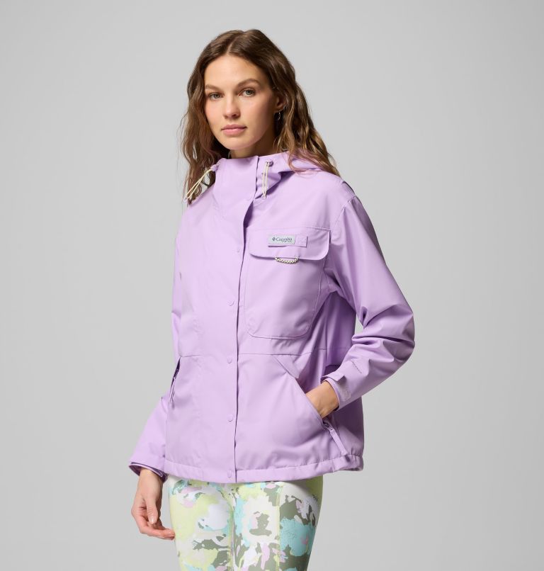 Women's PFG Open Water Rain Jacket, Color: Hydrangea, image 1