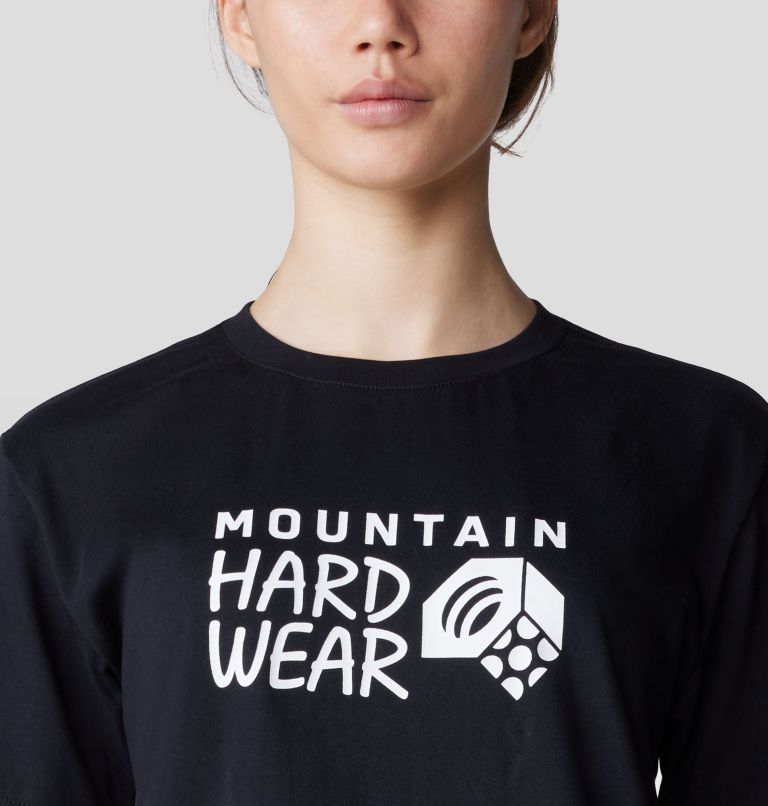 Women's MHW Logo Short Sleeve, Color: Black, image 4