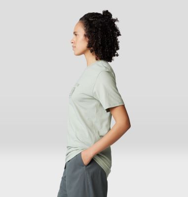 Women's MHW Logo Short Sleeve, Color: White Sage, image 3