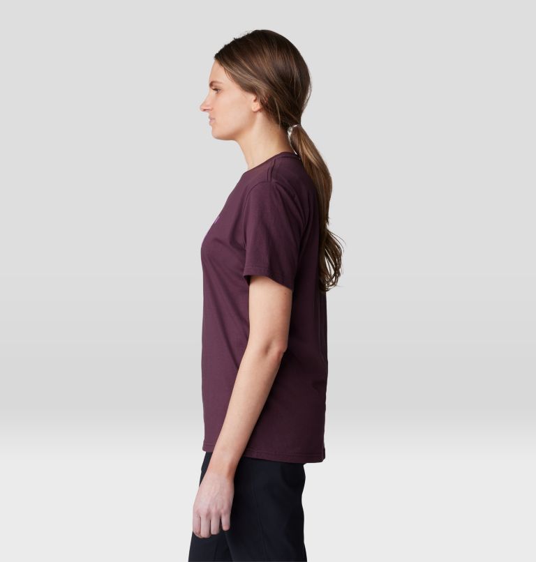 Women's MHW Logo Short Sleeve, Color: Blackberry, image 3