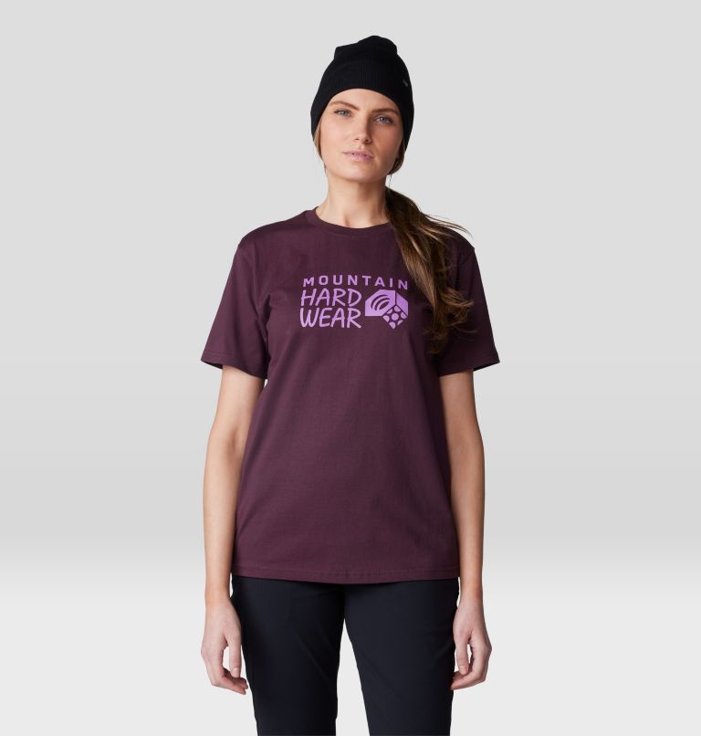 Women's MHW Logo Short Sleeve, Color: Blackberry, image 1