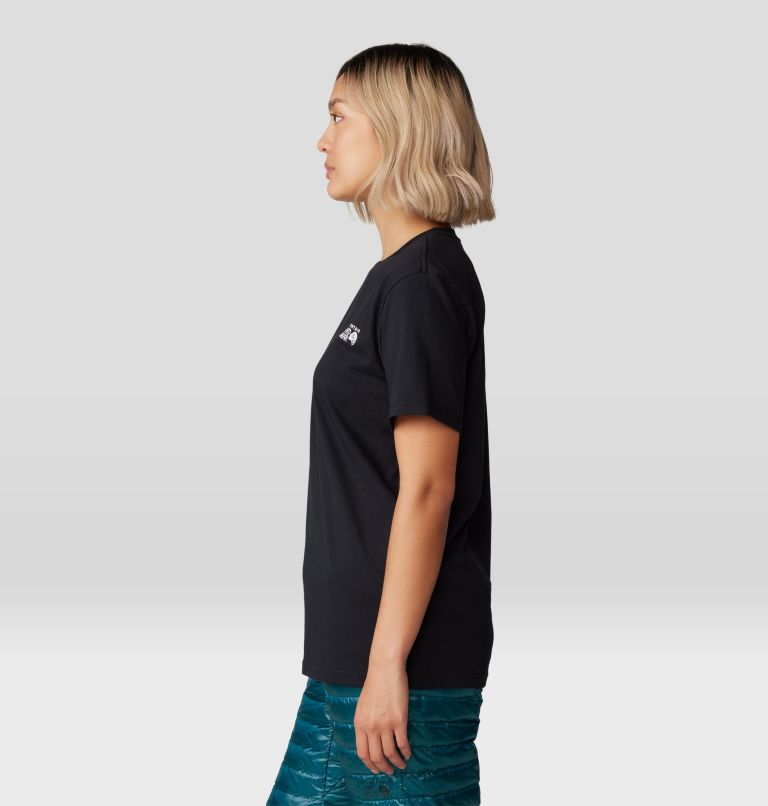 Women's MHW Logo Box Short Sleeve, Color: Black, image 3