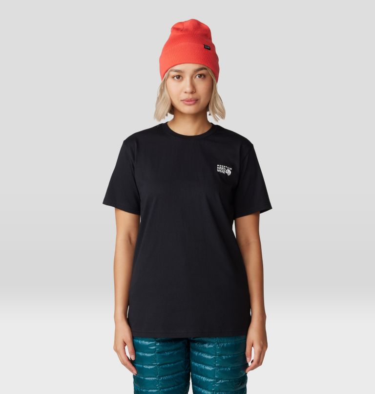 Women's MHW Logo Box Short Sleeve, Color: Black, image 5