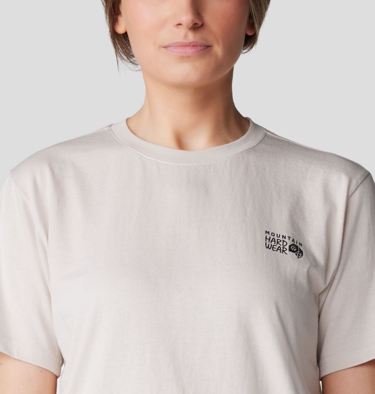 Women's MHW Logo Box Short Sleeve, Color: Talc, image 4