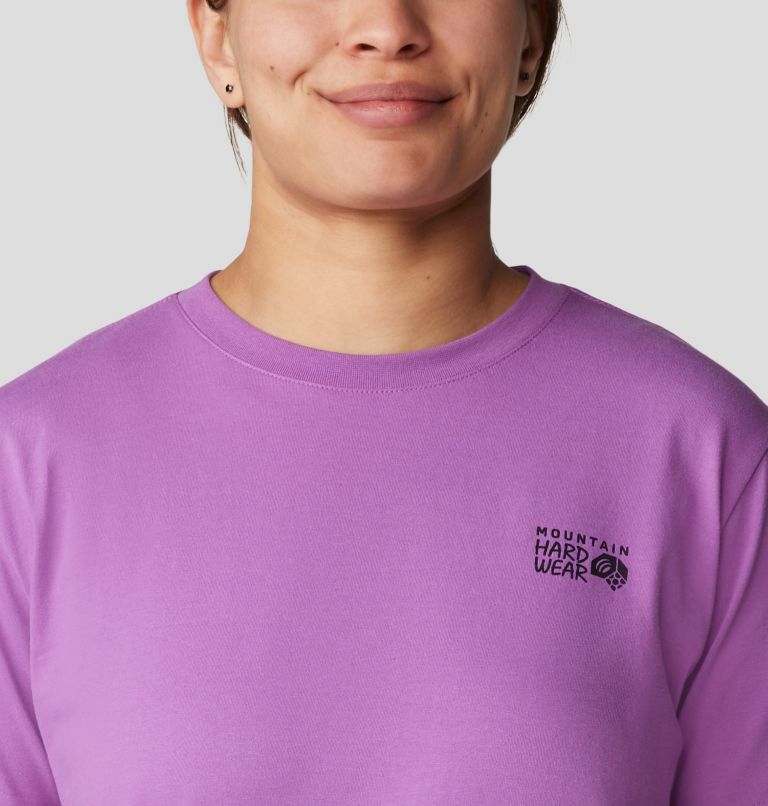 Women's MHW Logo Box Short Sleeve, Color: Lilac Glow, image 4
