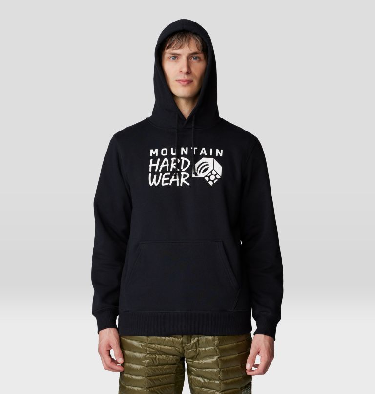 Men's MHW Logo PO Hoody, Color: Black, image 1