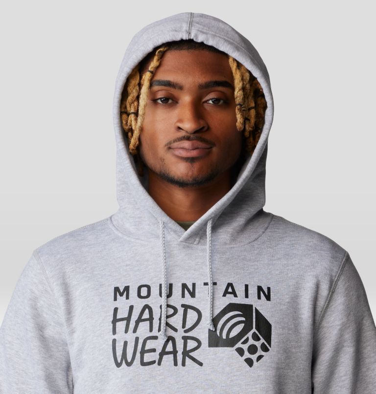 Men's MHW Logo PO Hoody, Color: Hardwear Grey Heather, image 4
