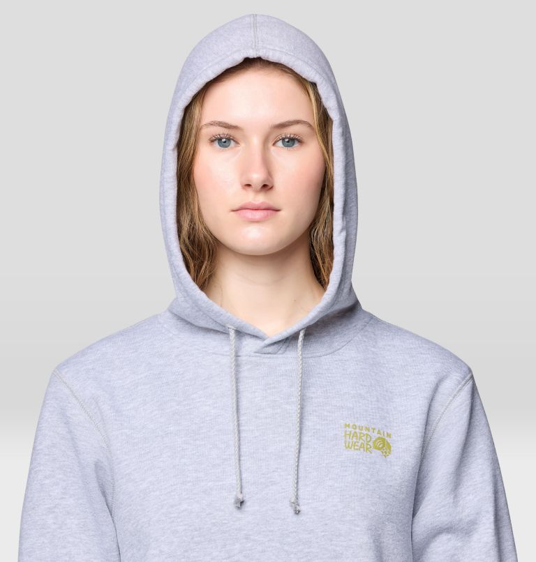 Women's MHW Logo PO Hoody, Color: Hardwear Grey Heather, image 4