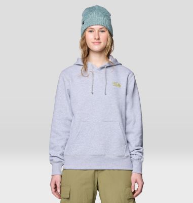 Women's MHW Logo PO Hoody, Color: Hardwear Grey Heather, image 13