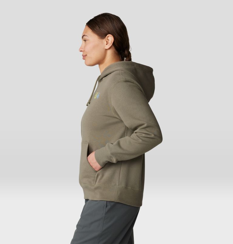 Women's MHW Logo Pullover Hoody, Color: Stone Green, image 3