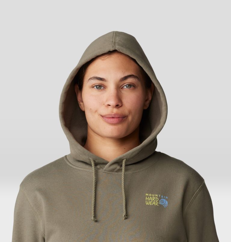 Women's MHW Logo Pullover Hoody, Color: Stone Green, image 4